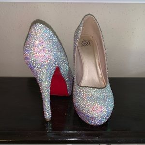 Swarovski crystal heels